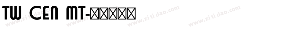 tw cen mt字体转换
